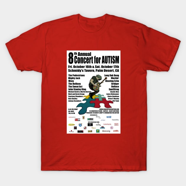 8th Annual Concert for Autism flyer Tshirt 2015 T-Shirt by ConcertforAutism